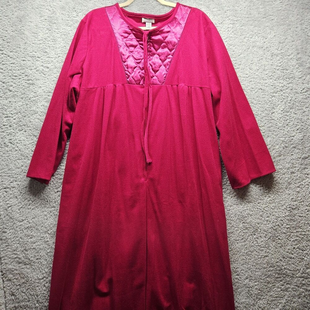 Vintage Kelly Reed Pink Magenta Night Gown Womens Size 22 Sleepwear Mumu